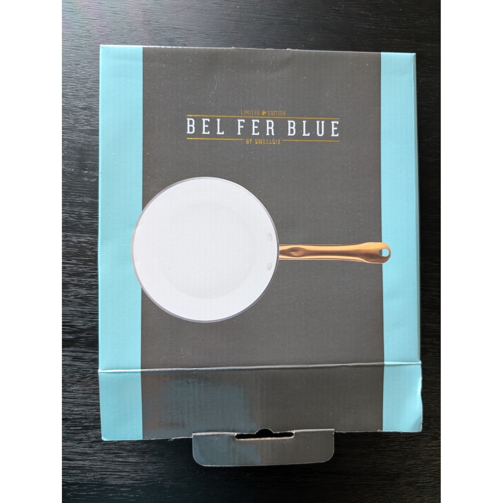 9.5 Fry Pan Limited Edition Turquoise Aluminum Skillet Bel Fer Blue Dwellsix NEW